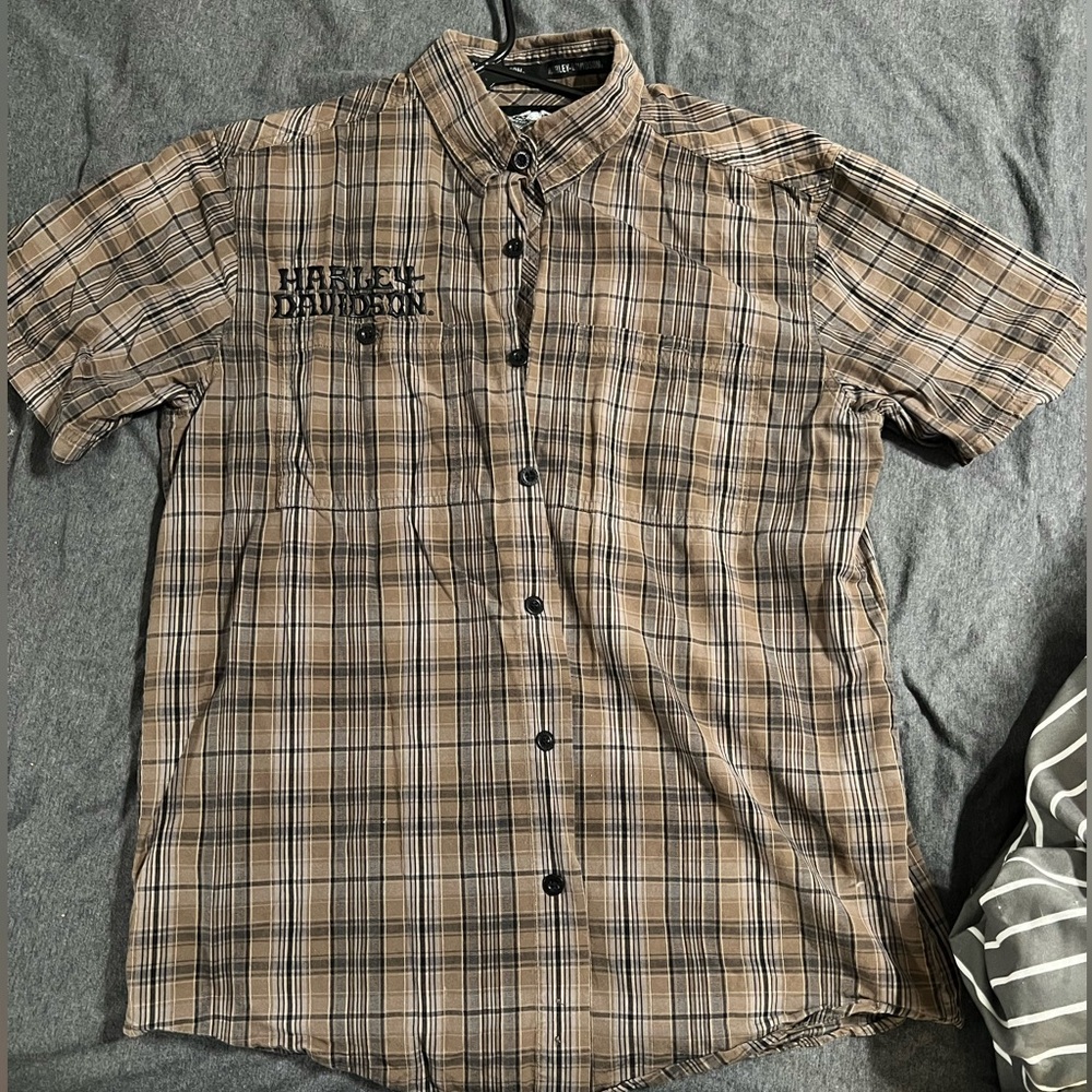 Harley Davidson Button Up Short Sleeve